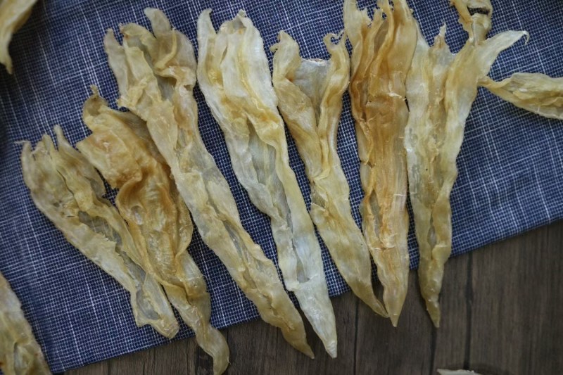 20头阴阳扁条鱼胶花胶批发没有油漂亮货干度好