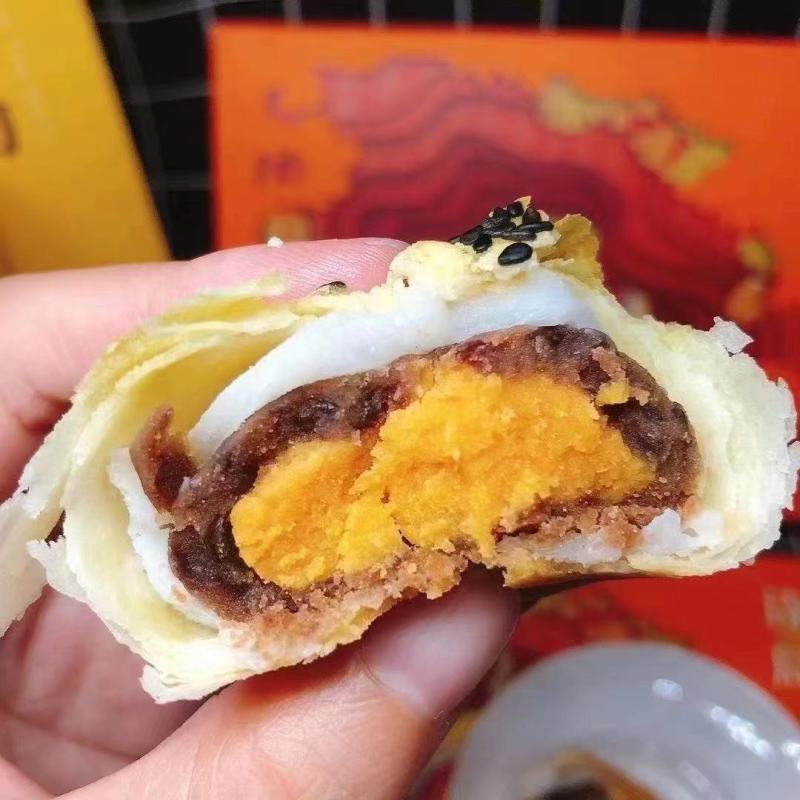 轩妈蛋黄酥六枚装十盒红豆味包邮新鲜日期发货可指定日期发货
