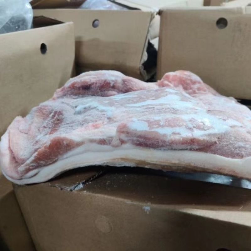 生鲜冷冻后上肉后上肉条带皮后五花肉食堂饭店食材