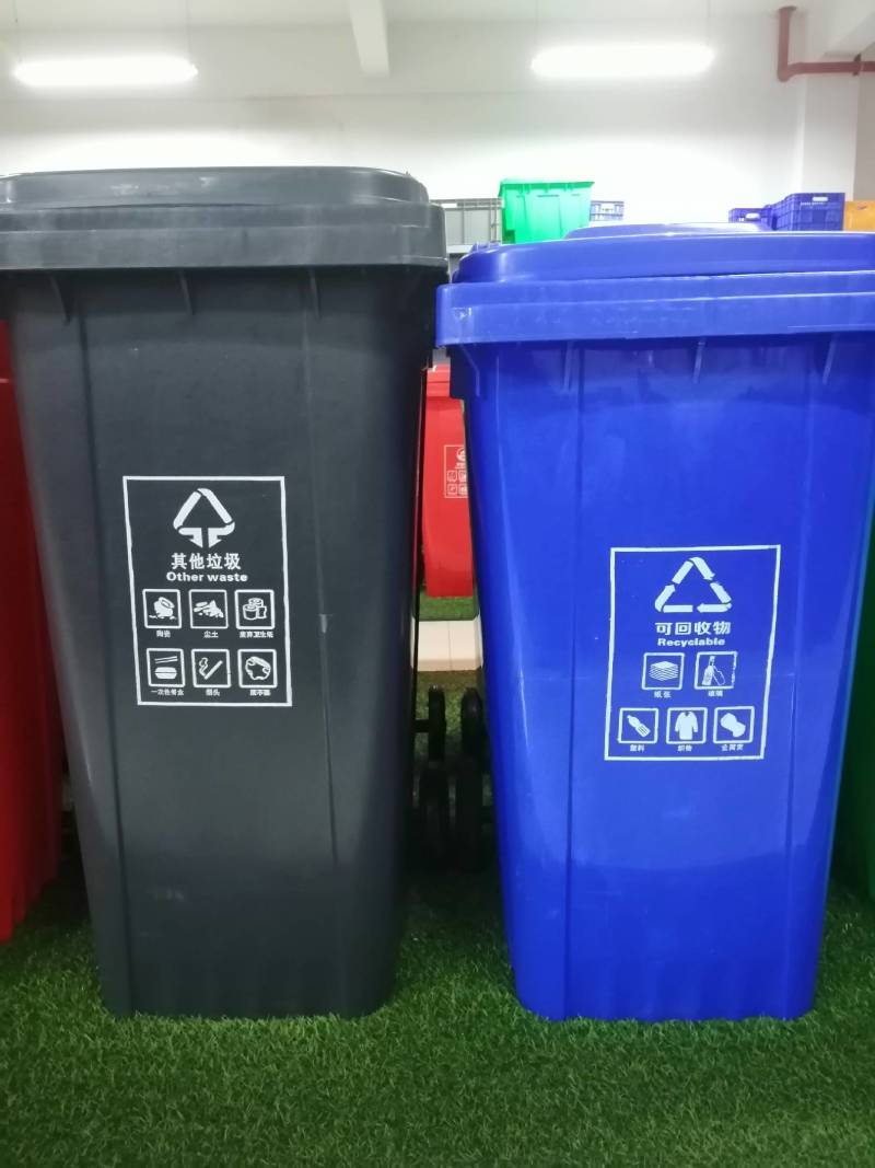 成都托力卡厂家现货直供强力水桶塑料PE垃圾桶