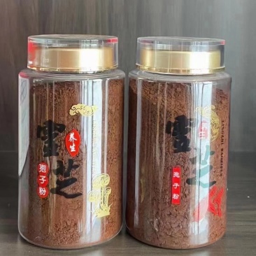 灵芝孢子粉无添加一瓶净重半斤纯粉无添加价格美丽