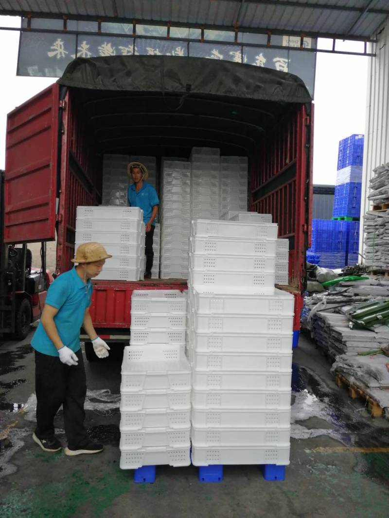 塑料筐蔬菜周转筐周转箱带铁柄塑料箱价加轮子塑料大筐