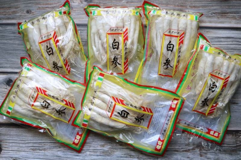 白糖参批发全须一袋500g东北特产送礼好看