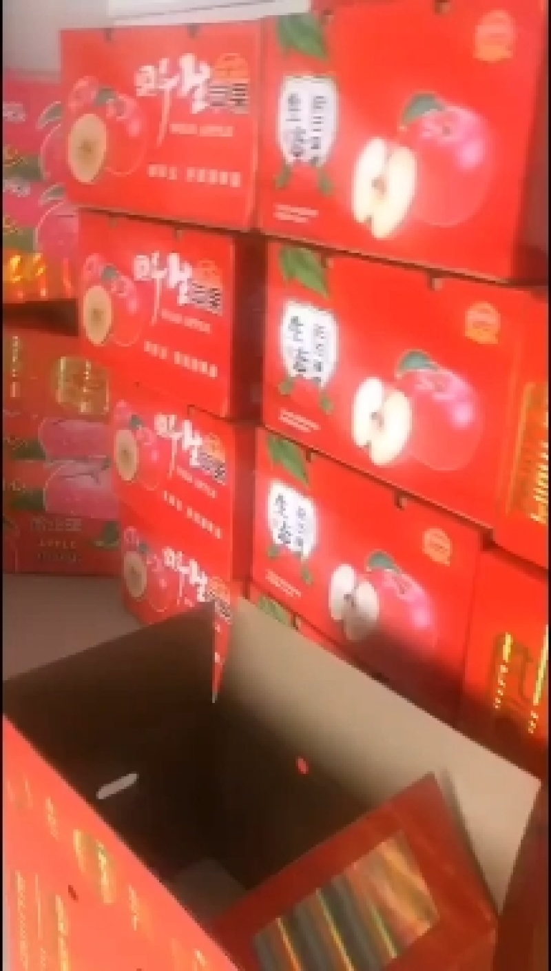 潍坊苹果，红星，纸袋红星大量上市口感脆甜可口