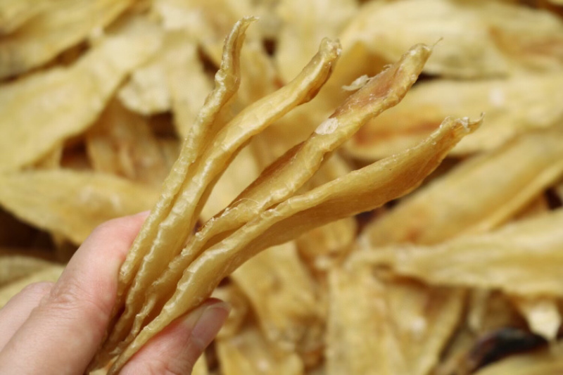 95头三牙赤嘴条鱼胶花胶批发足干货色好有嚼劲