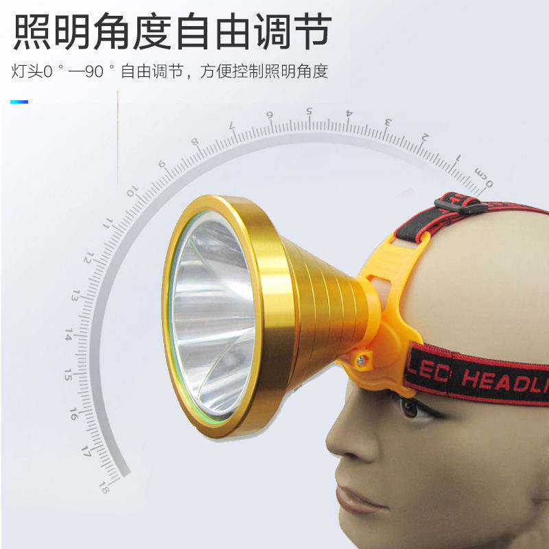 头灯户外强光充电超亮疝气分体头戴式led手电筒大功率钓鱼