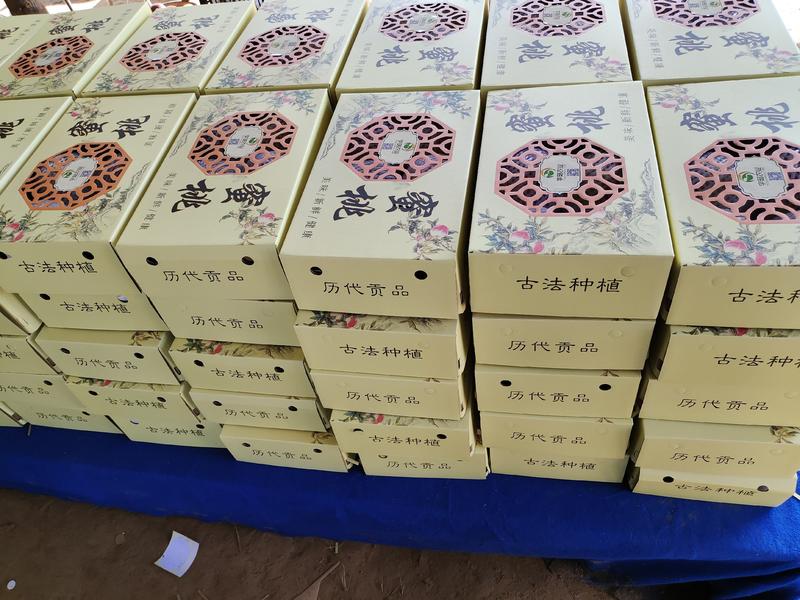 中秋送礼超甜刘大赛深州蜜桃礼盒大量供应欢迎选购