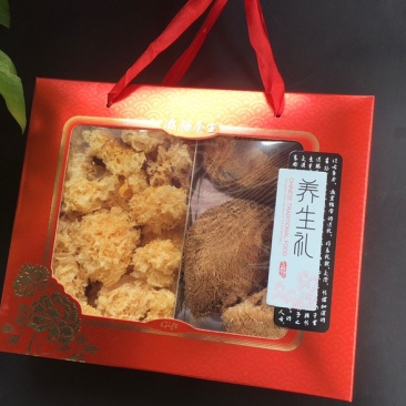 银耳猴头菇双拼礼盒节日送礼款微商电商实体一件代发