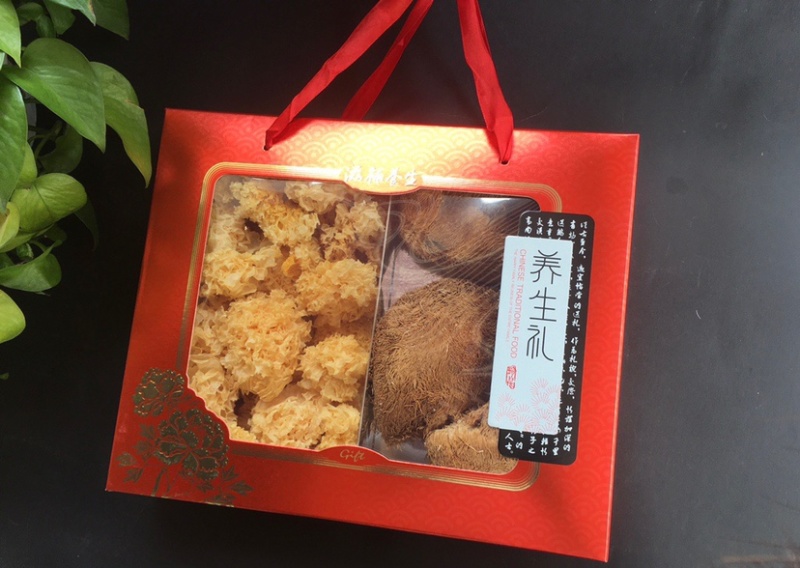 银耳猴头菇双拼礼盒节日送礼款微商电商实体一件代发