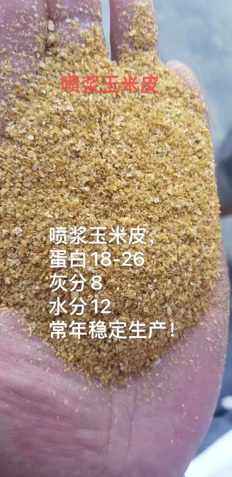 喷浆玉米皮，现货，大厂家合同价。
