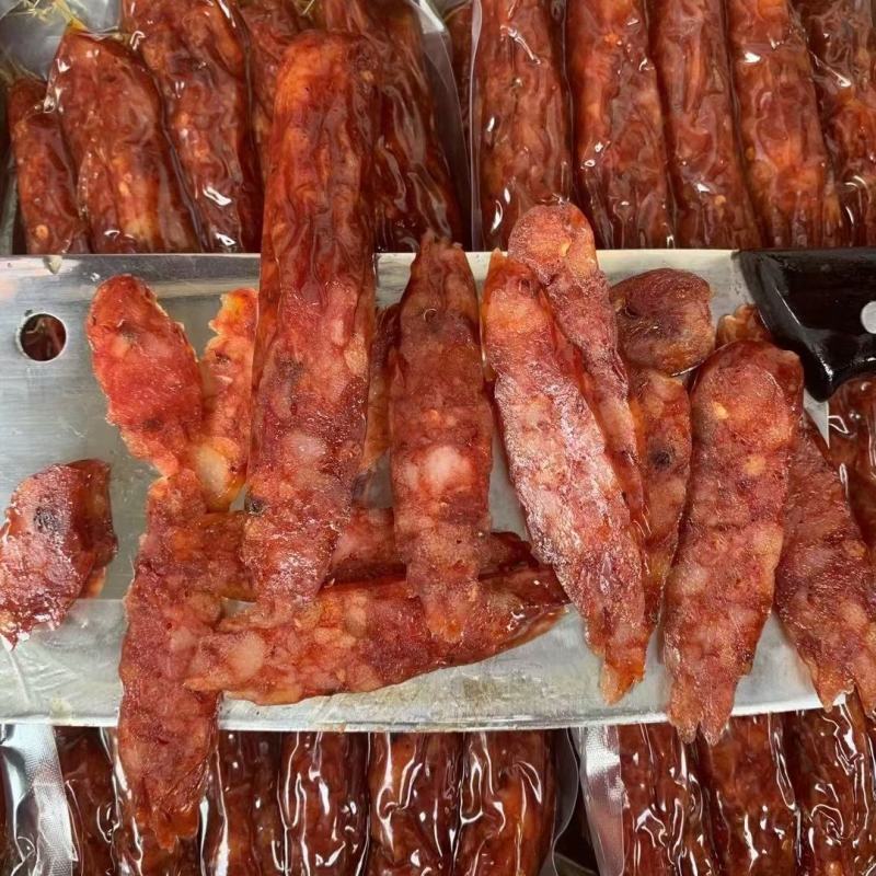 麻辣纯肉手工香肠纯肉香肠纯干度颜色特别好