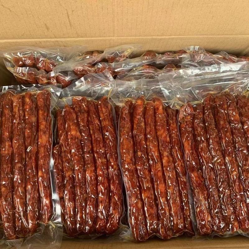 麻辣纯肉手工香肠纯肉香肠纯干度颜色特别好