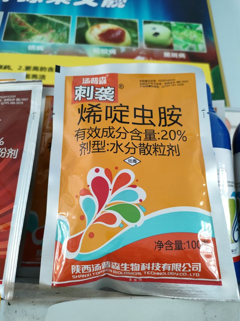 刺袭20烯啶虫胺甘蓝水稻蚜虫稻飞虱正品农药杀虫剂