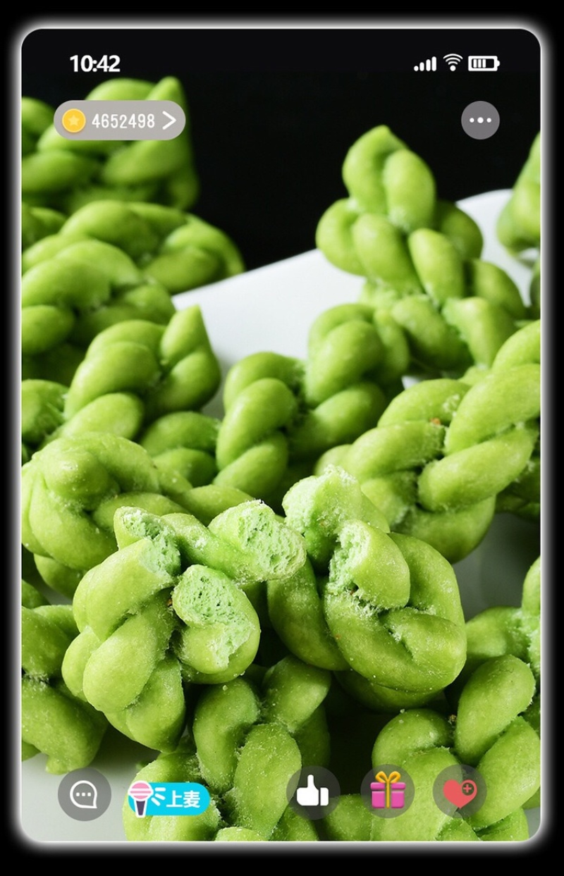 网红菠菜小麻花批发