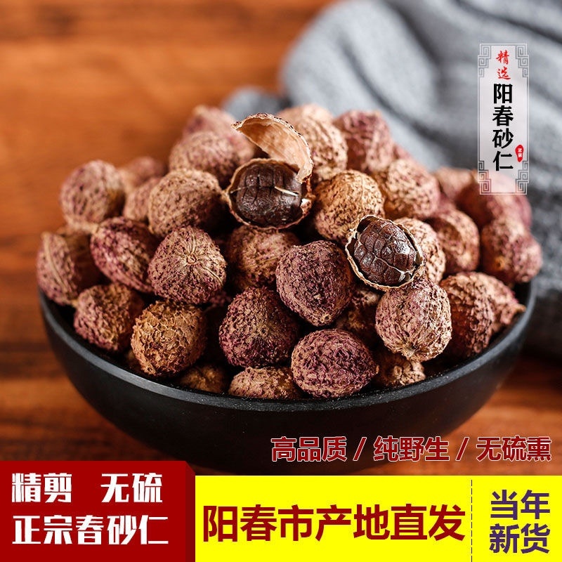 正宗阳春砂仁春砂仁干果中药材养生食材泡酒蒸肉