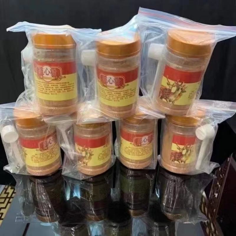 鹿场直邮壮年梅花鹿心古法炮制中药配置鹿心粉