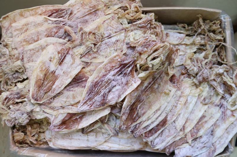 E厂2号北海鱿鱼干牌子顺顺颜色白品质好16条左右