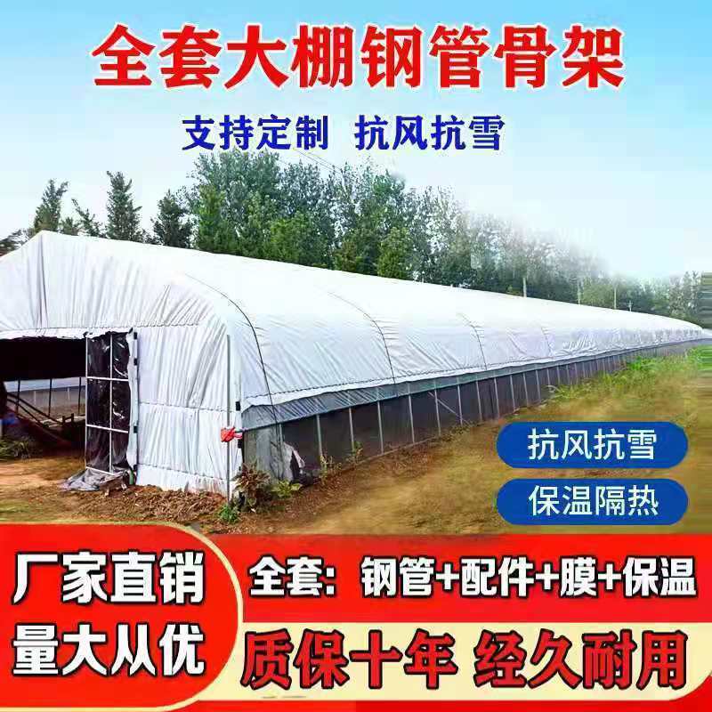 联栋大棚骨架钢管养殖大棚蔬菜大棚养鸡养猪养羊大棚种植花卉