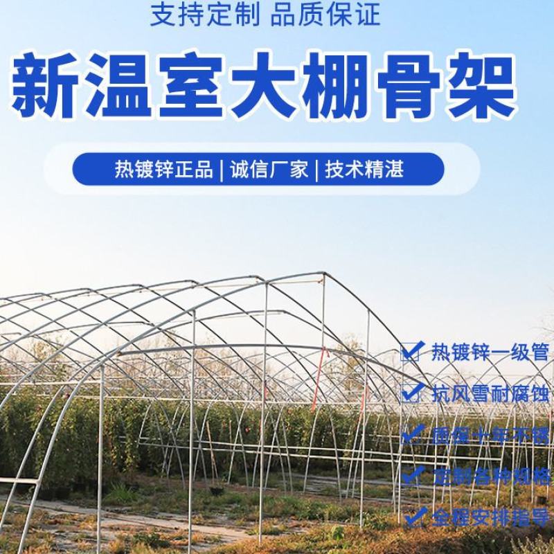 联栋大棚骨架钢管养殖大棚蔬菜大棚养鸡养猪养羊大棚种植花卉