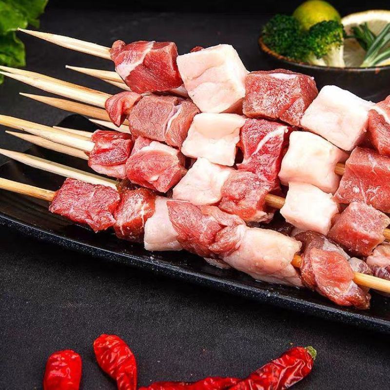 【60串】厂家直发一手货源羊肉串新鲜烧烤食材整箱包邮