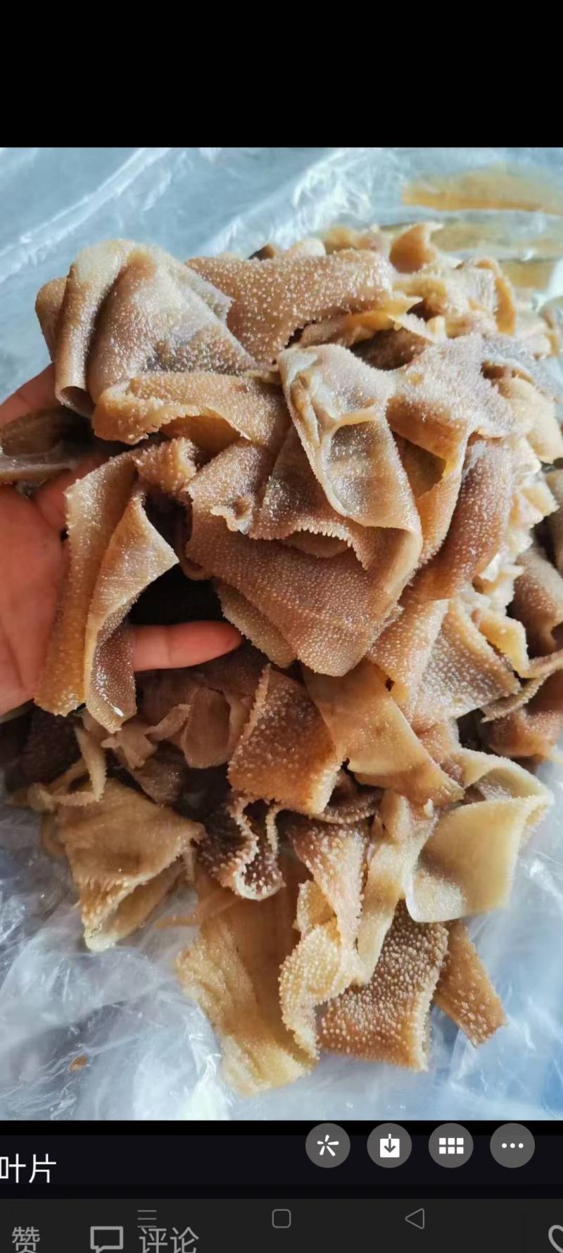 毛肚叶片，不带底板纯叶片，用过都说好，价格合适，全国直发