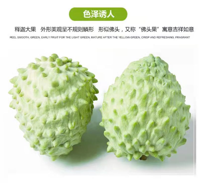 新鲜水果释迦果番荔枝释迦果佛头果一件代发对接电商直播