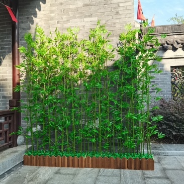 仿真竹毛细水竹阳台屏风隔断酒店装饰室内外装饰隔断户外造景