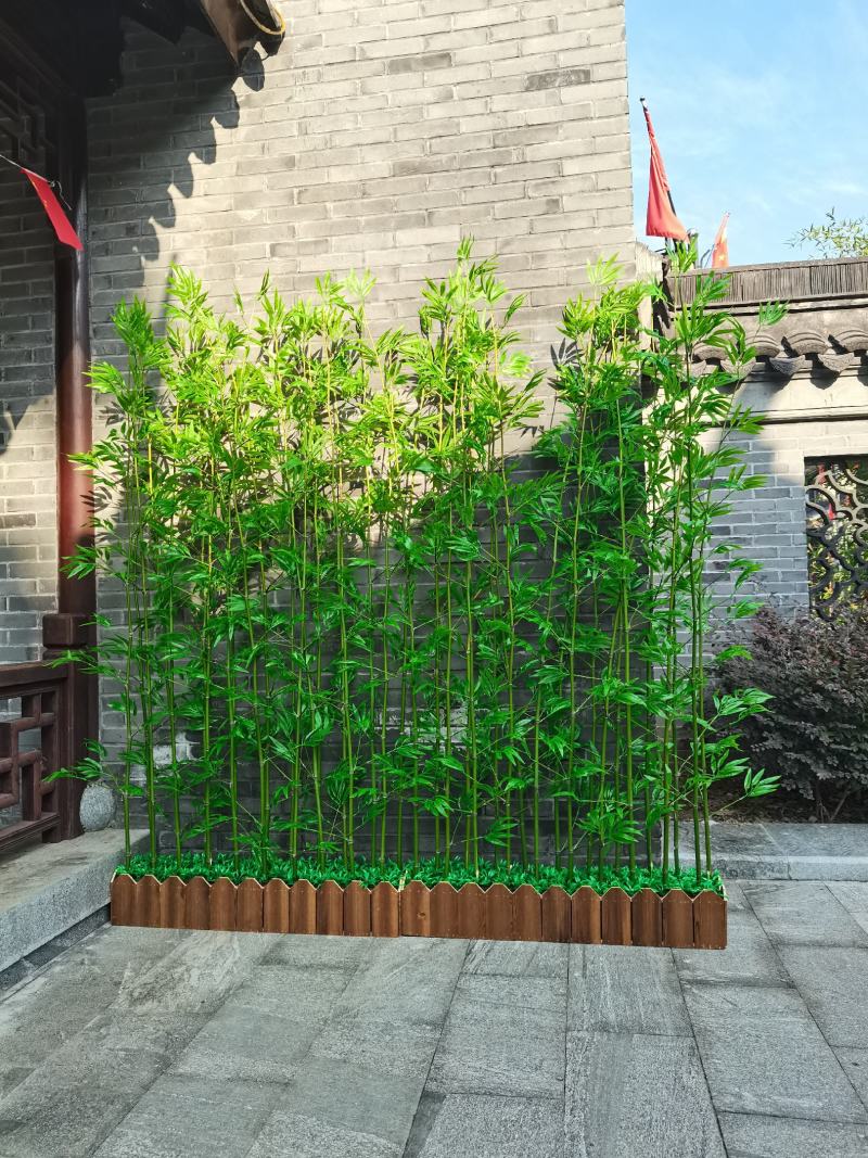 仿真竹毛细水竹阳台屏风隔断酒店装饰室内外装饰隔断户外造景
