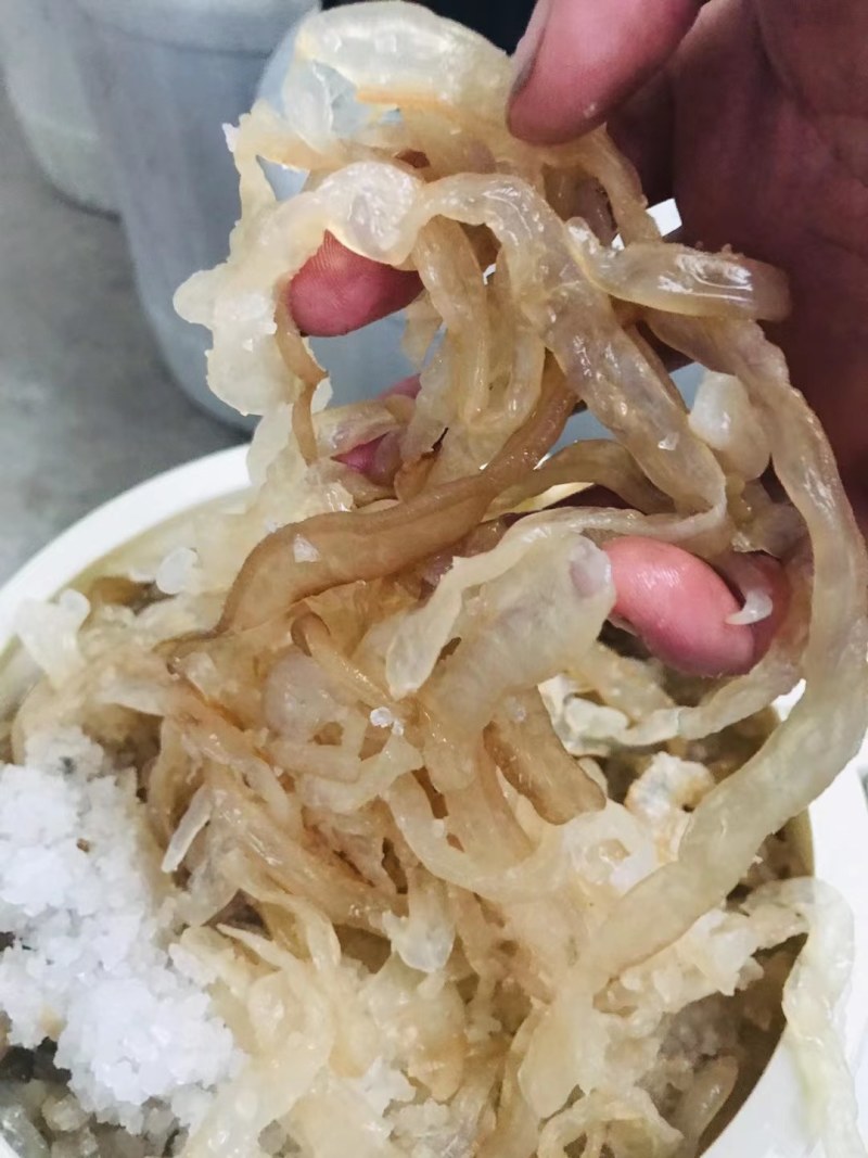 海蜇丝海蜇花丝一桶净重3斤29.9包邮到家