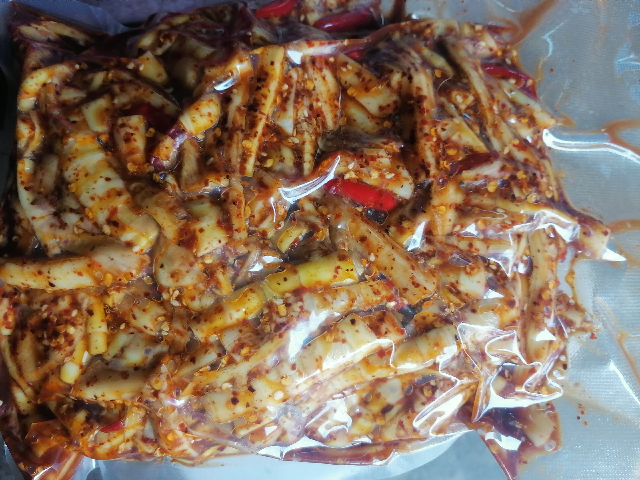 竹笋凉拌成品图