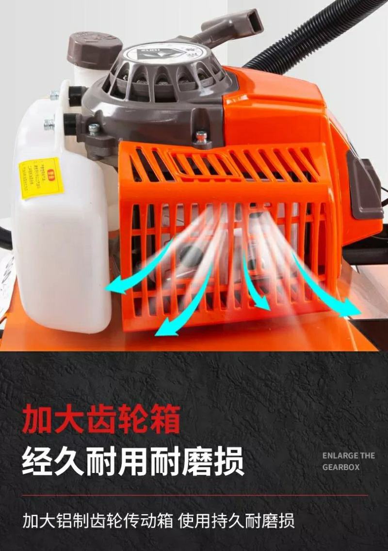 微耕机翻土锄草开沟小型汽油多功能农用果园松土机犁地开荒旋