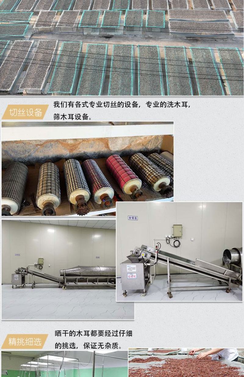 五峰亭特级无根木耳丝批发螺蛳粉专用木耳丝厂家直发
