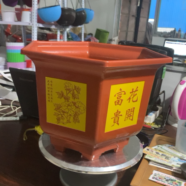 【推荐】大六角花盆，花开富贵盆，角对角40厘米面对面35厘米