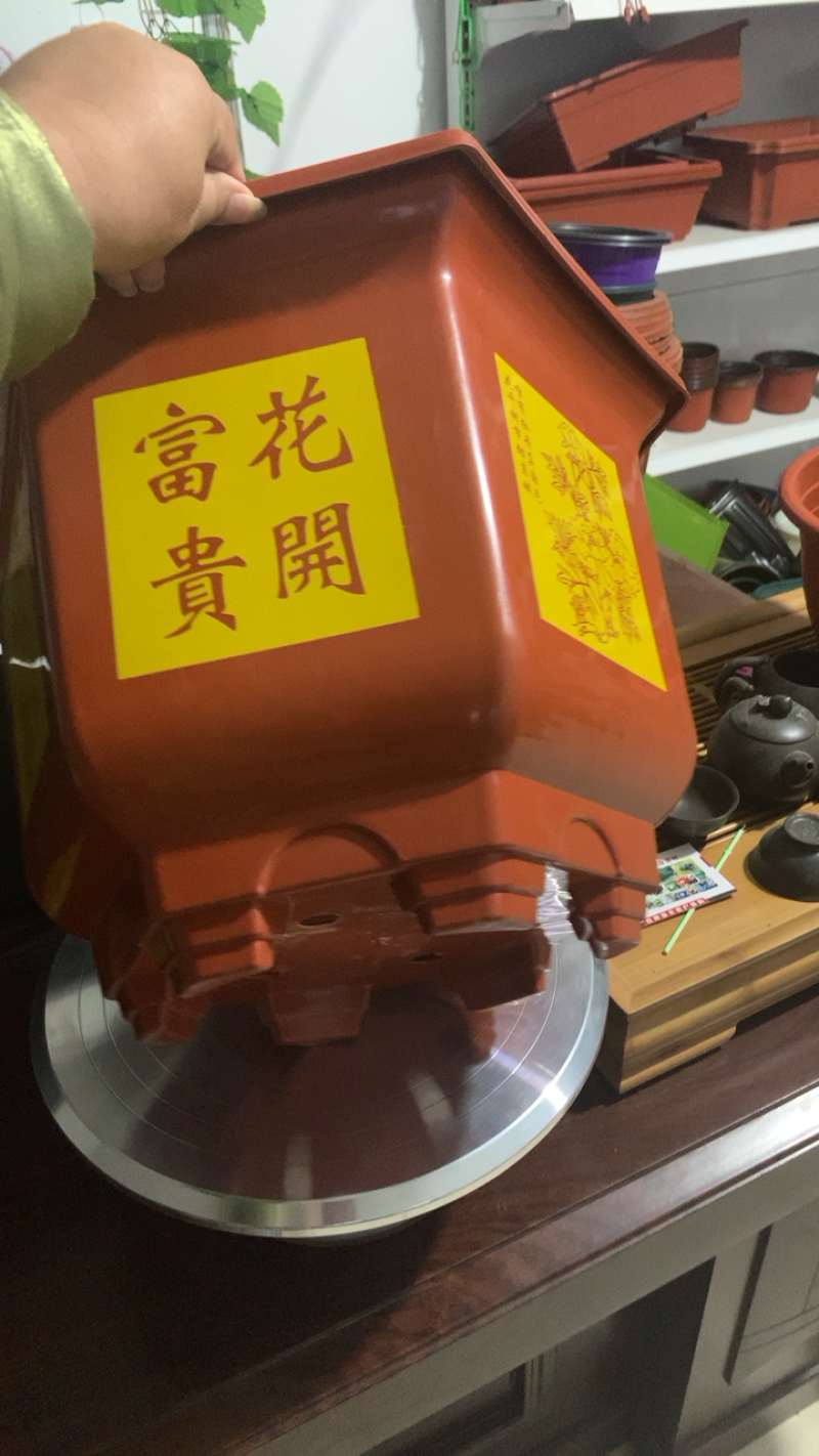 【推荐】大六角花盆，花开富贵盆，角对角40厘米面对面35厘米