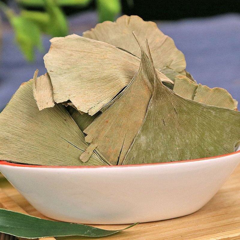 中药材银杏叶片飞鹅叶鸭脚叶子白果树叶银杏叶粉新货包邮