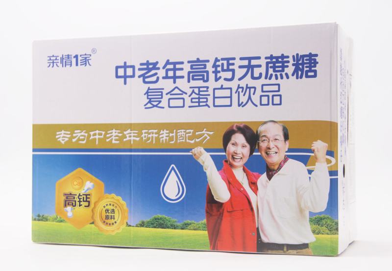 牛奶，亲情一家中老年高钙无蔗糖复合蛋白饮品，全国招商中