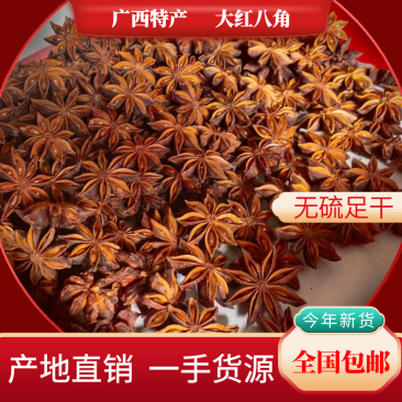广西大红八角全干无硫新秋果春花和干枝大料正宗批发