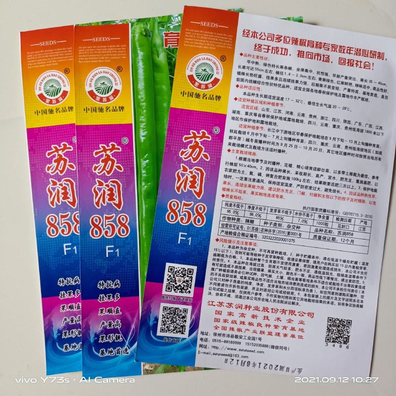 牛角椒种子苏润大椒苏润516大果型牛角椒高产品种