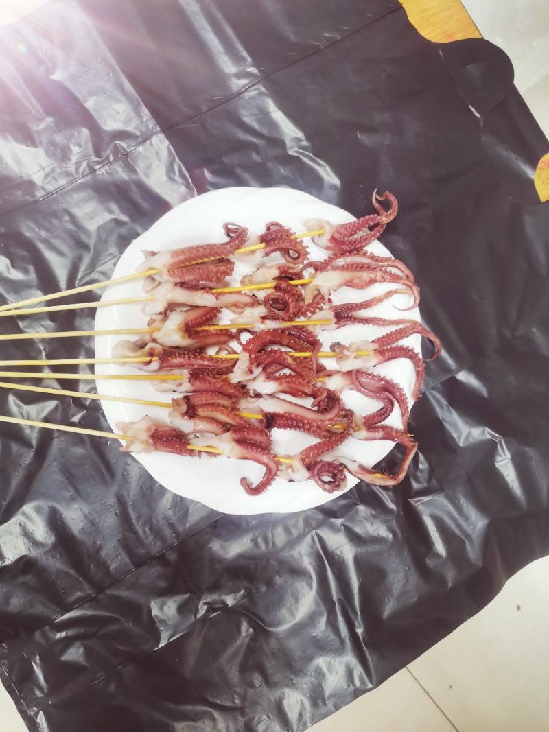 40克章鱼龙爪串章鱼须小串商用铁板烧烤油炸网红鱿鱼串