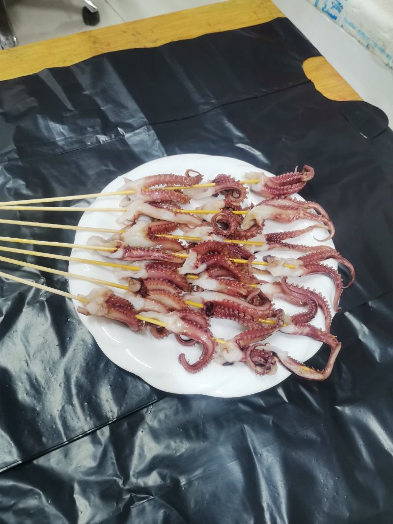 40克章鱼龙爪串章鱼须小串商用铁板烧烤油炸网红鱿鱼串