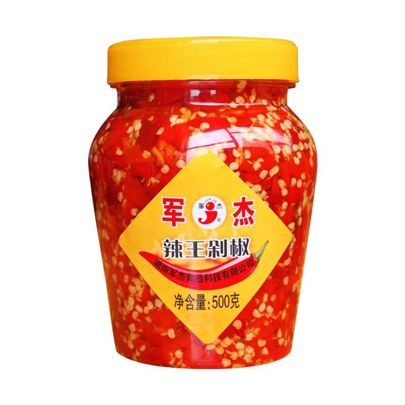 军杰辣王剁椒500g湖南特产剁辣椒酱鱼头剁椒酱调料酱猛辣