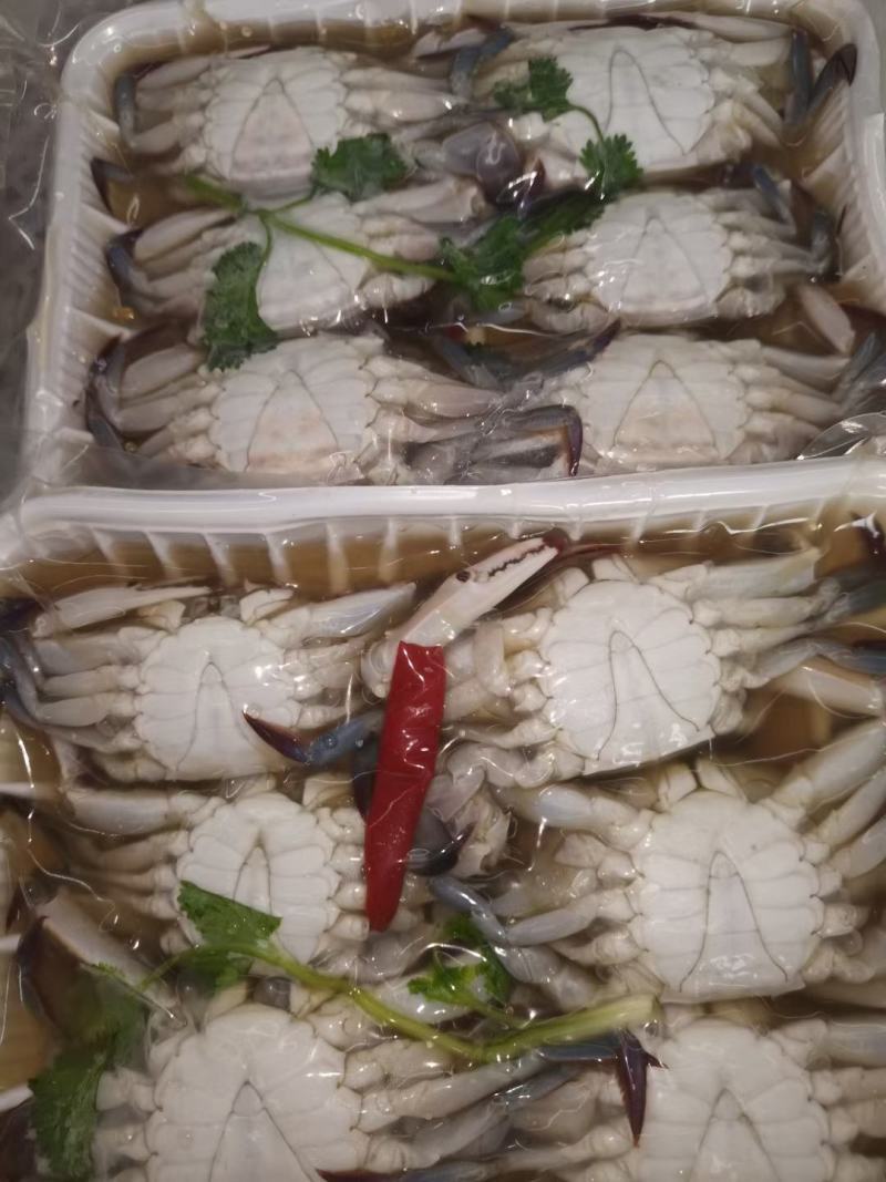腌制东港当地尖蟹，保质保量，特别新鲜腌制，一袋500克，