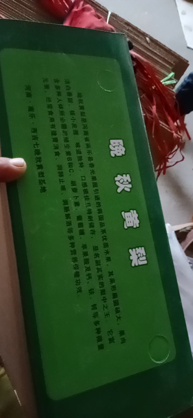 【推荐】晚秋黄梨黄梨产地直销现摘现发脆甜多汁无渣