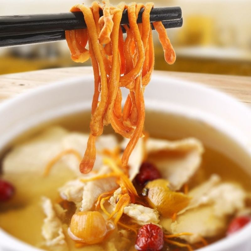 虫草花干货正品无硫新货蛹金虫草孢子头菌汤煲汤好食材批发土