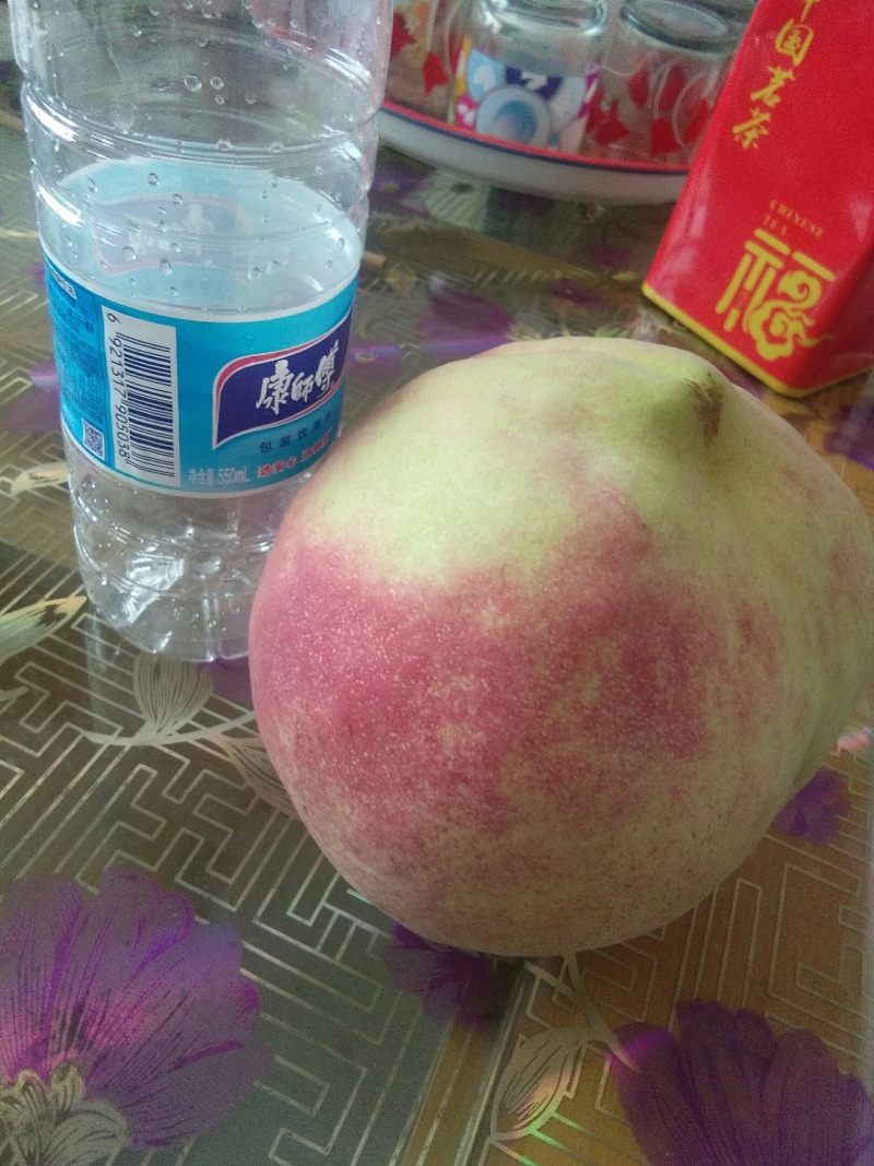 山坡的中华寿桃以成熟