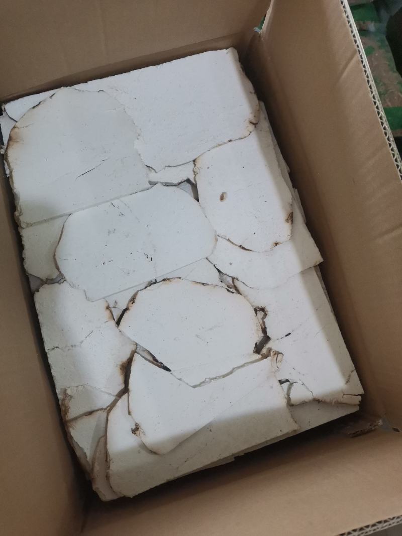 【茯苓】茯苓片去毛边货干10公斤一箱供应全国