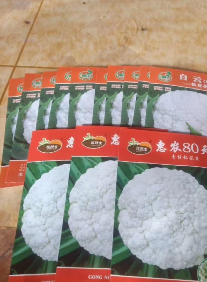 花菜，白面青梗散花，本人自己种植100亩，精品有机花菜