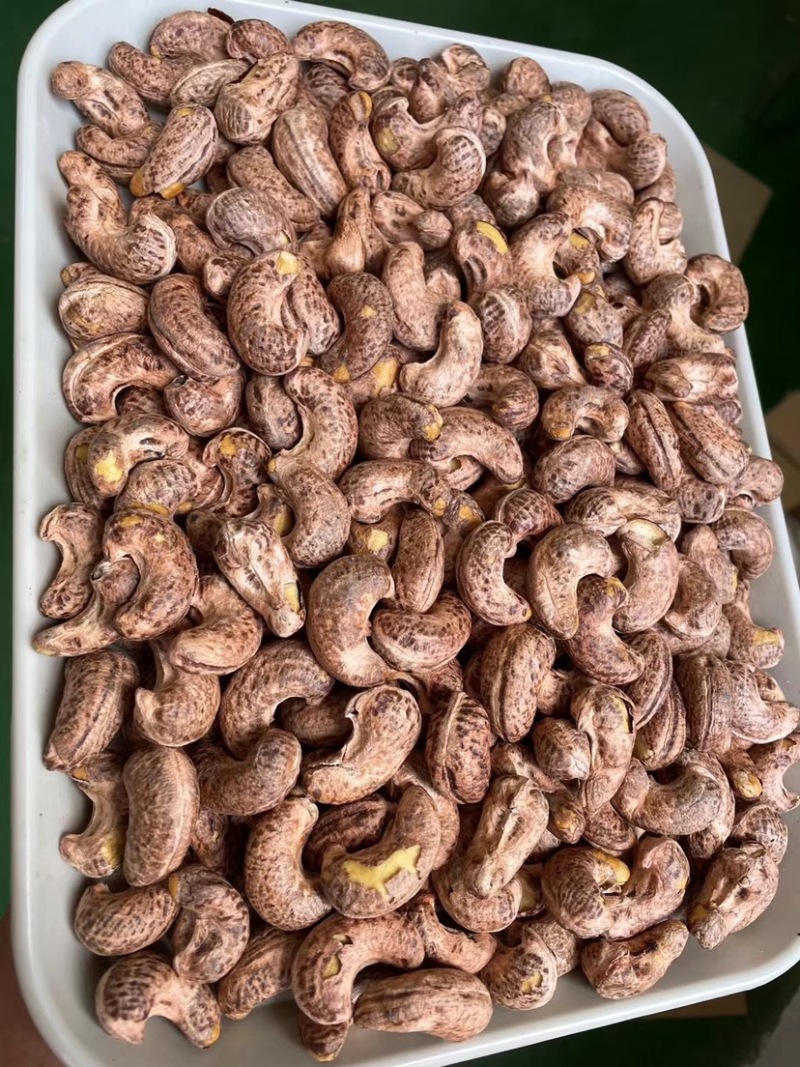新货越南工厂一手货源带皮盐焗紫皮腰果现货批发支持定做
