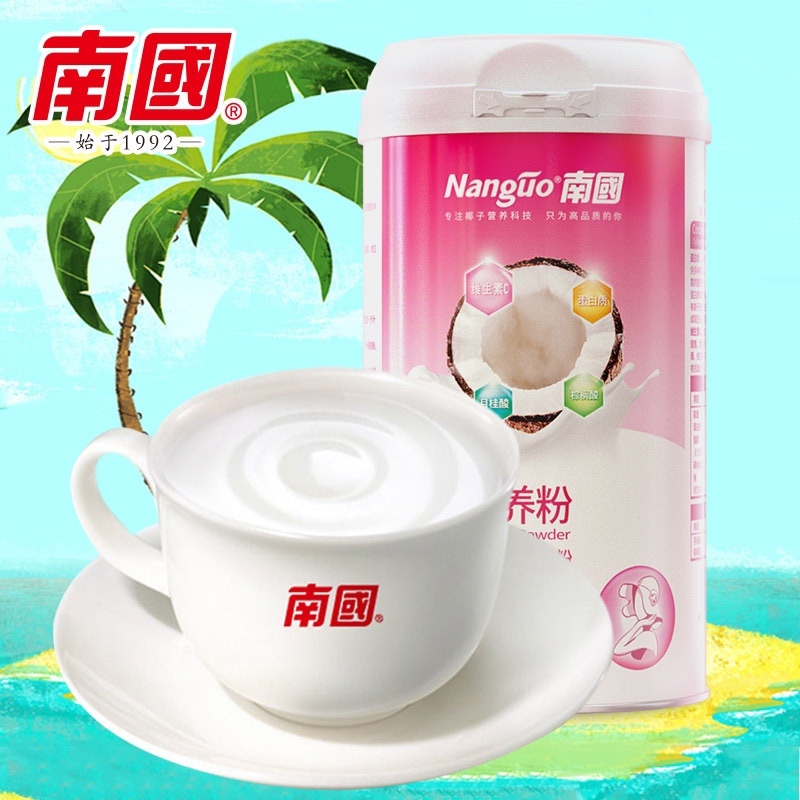 海南特产椰子粉400g速溶早餐椰奶针叶樱桃胶原椰子粉