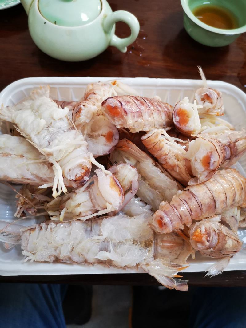 活煮带膏皮皮虾濑尿虾富贵虾虾琶子